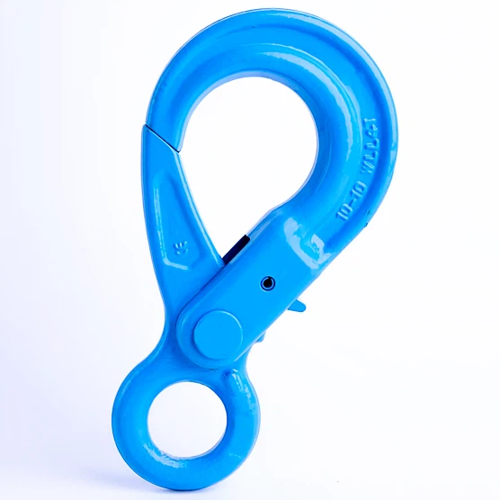 Quality Rigging G80 Forged Alloy Steel Clevis Type Self Locking Hook For Chain Sling
